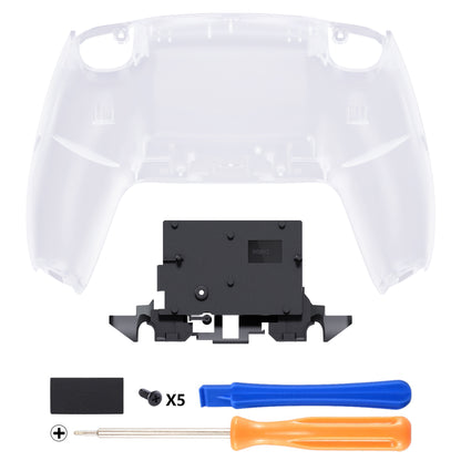 eXtremeRate PS5コントローラーBDM-010/020/030/040/050/060対応交換対応用バックハウジングボトムシェル【クリア】