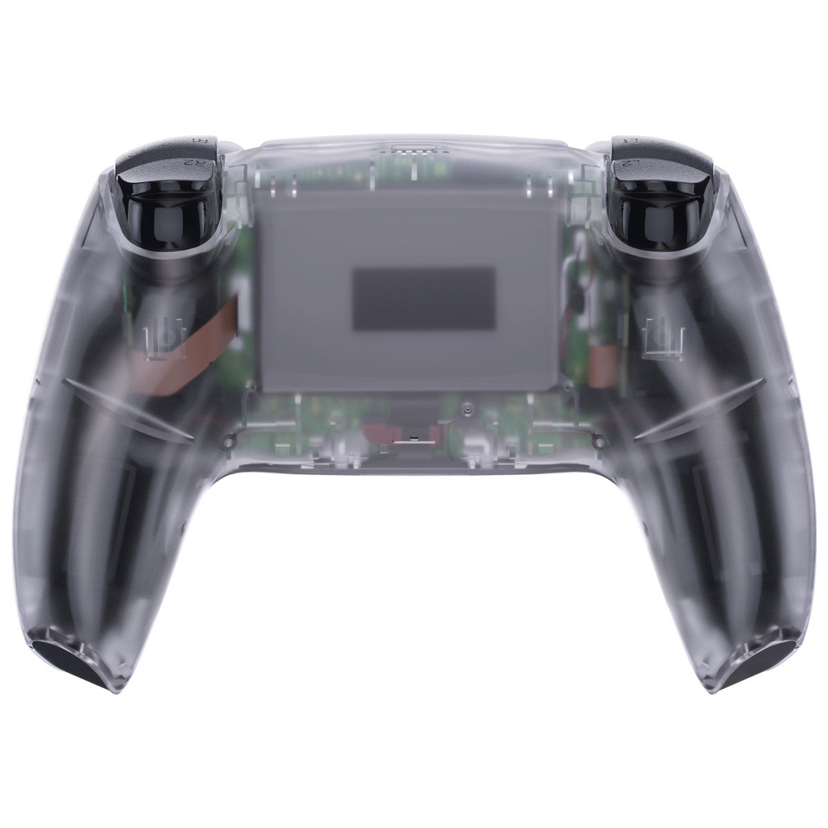 eXtremeRate PS5コントローラーBDM-010/020/030/040/050/060対応交換対応用バックハウジングボトムシェル【クリア】