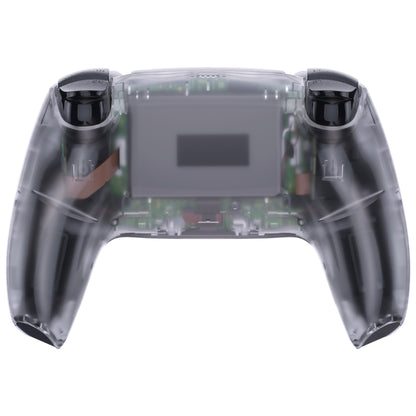 eXtremeRate PS5コントローラーBDM-010/020/030/040/050/060対応交換対応用バックハウジングボトムシェル【クリア】