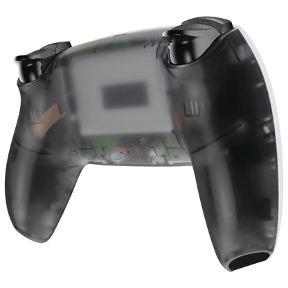 eXtremeRate PS5コントローラーBDM-010/020/030/040/050/060対応交換対応用バックハウジングボトムシェル【クリアブラック】