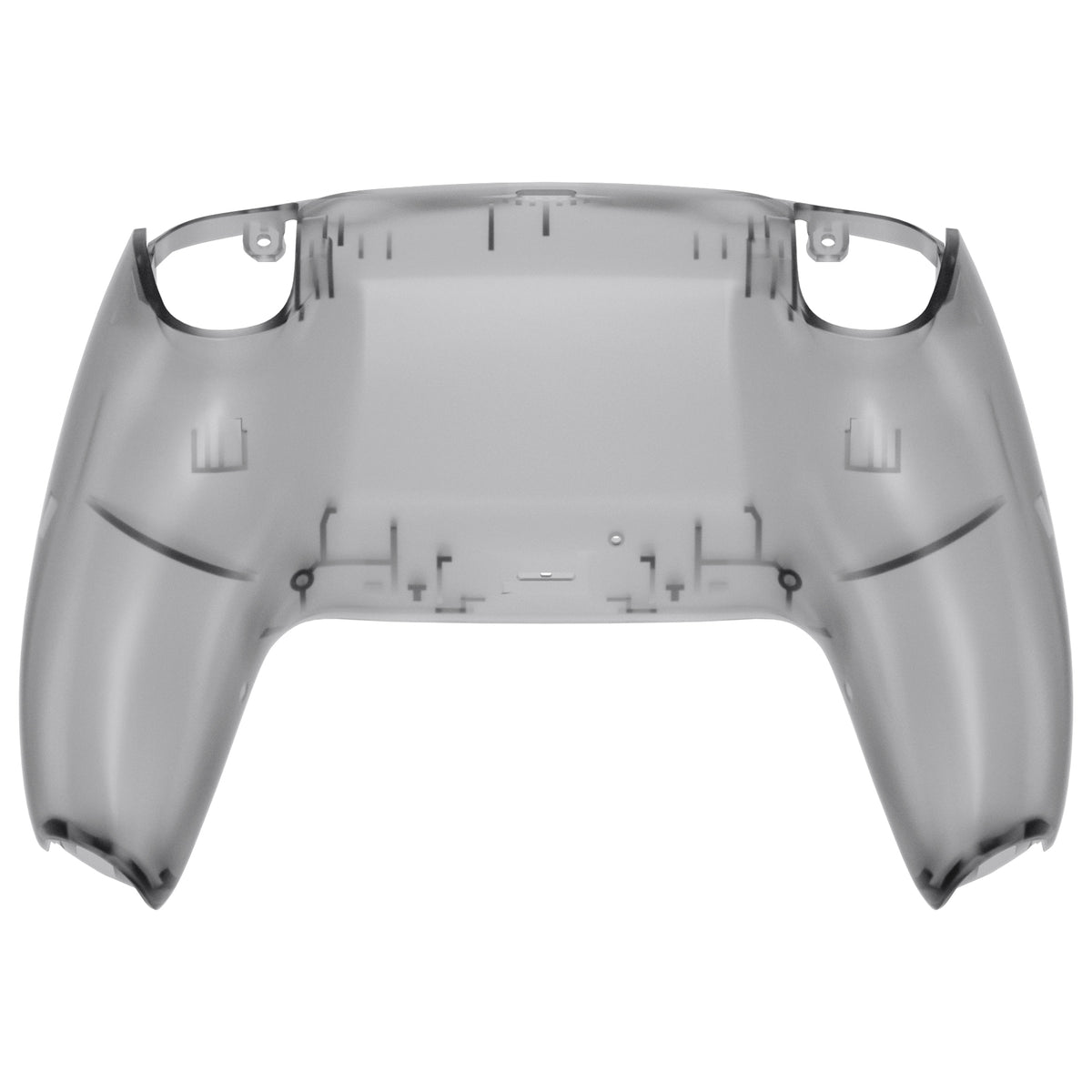 eXtremeRate PS5コントローラーBDM-010/020/030/040/050/060対応交換対応用バックハウジングボトムシェル【クリアブラック】