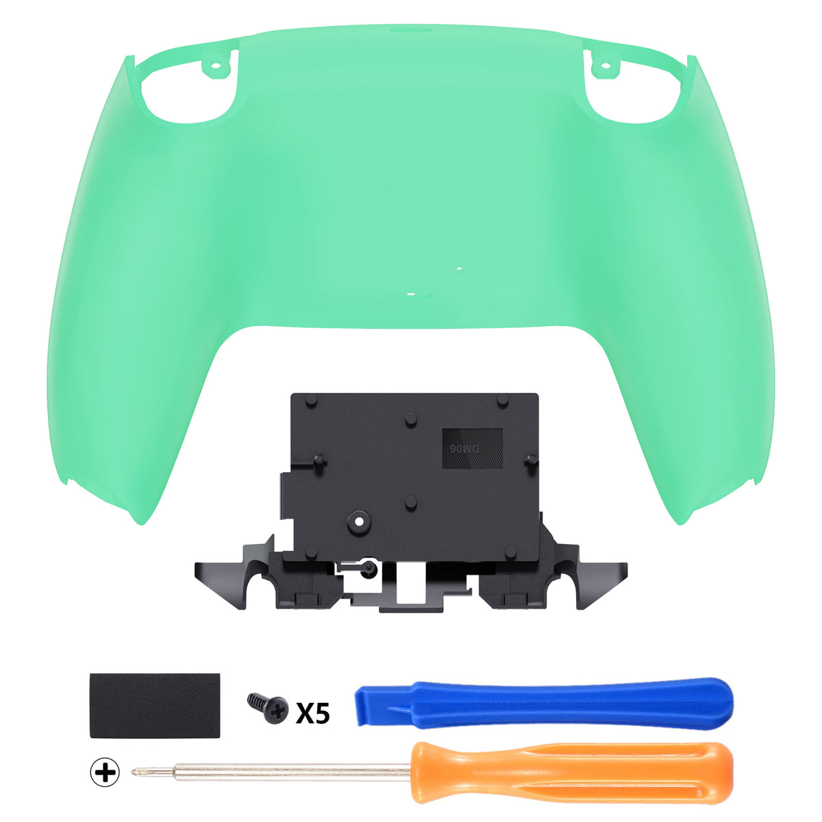 eXtremeRate PS5コントローラーBDM-010/020/030/040/050/060対応交換対応用バックハウジングボトムシェル【ミントグリーン】