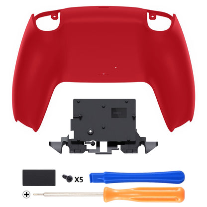 eXtremeRate PS5コントローラーBDM-010/020/030/040/050/060対応交換対応用バックハウジングボトムシェル【パッションレッド】