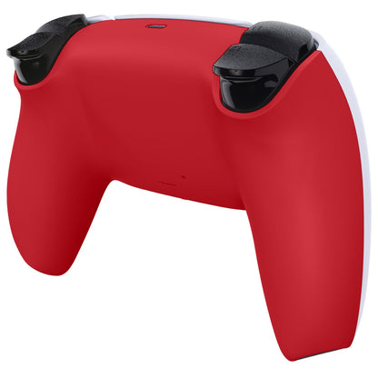 eXtremeRate PS5コントローラーBDM-010/020/030/040/050/060対応交換対応用バックハウジングボトムシェル【パッションレッド】