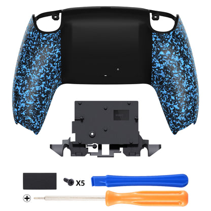 eXtremeRate PS5コントローラーBDM-010/020/030/040/050/060対応交換対応用バックハウジングボトムシェル【テクスチャードブルー】
