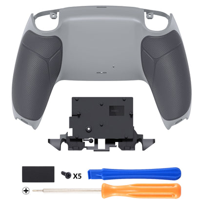 eXtremeRate PS5コントローラーBDM-010/020/030/040/050/060対応交換対応用バックハウジングボトムシェル【ニューホープグレー＆クラシックグレー】