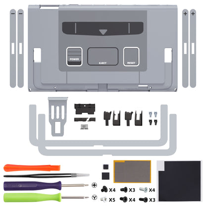 eXtremeRate Nintendo Switch 2コンソール対応交換バックプレート - キックスタンドなし【スーファミクラシックEUスタイル】