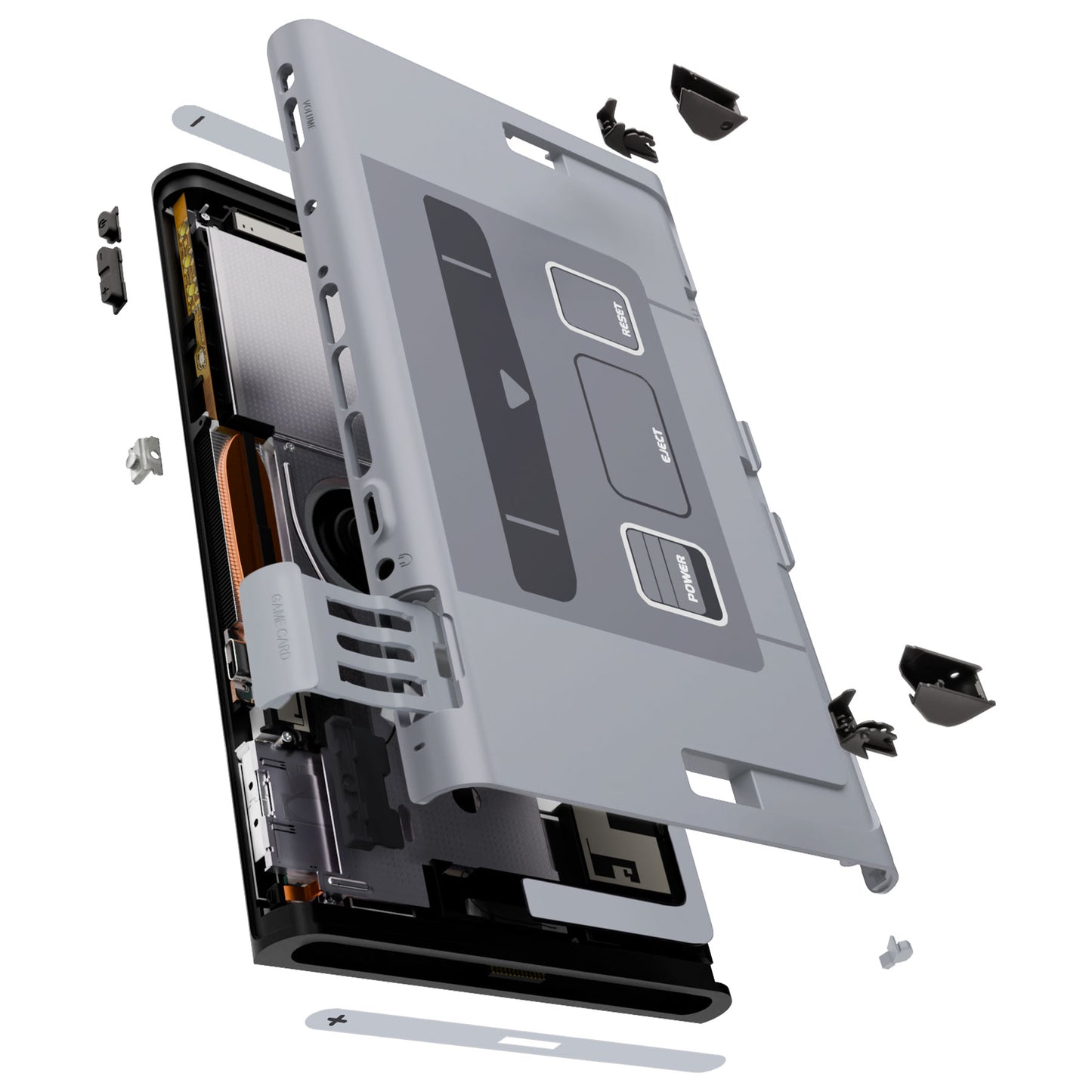 eXtremeRate Nintendo Switch 2コンソール対応交換バックプレート - キックスタンドなし【スーファミクラシックEUスタイル】