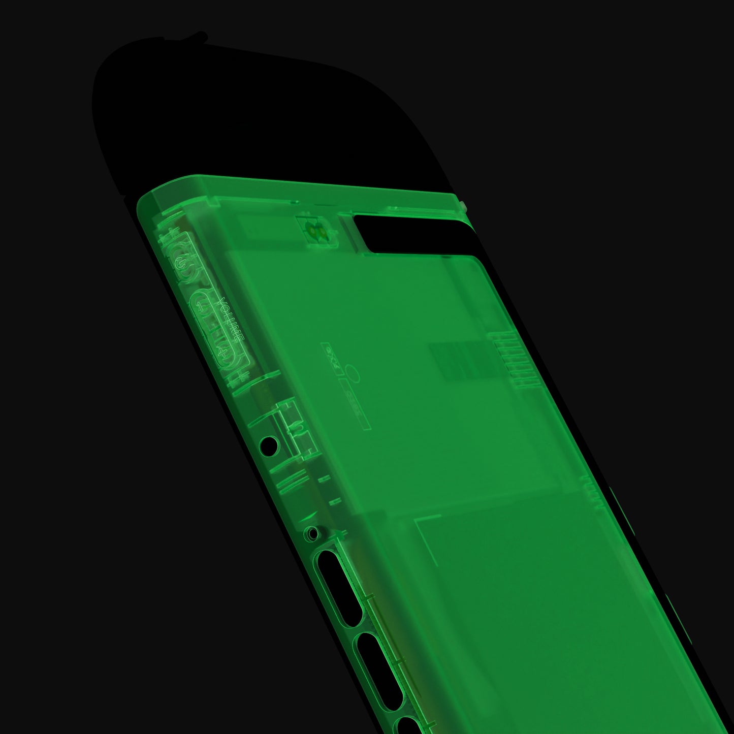 eXtremeRate Nintendo Switch 2コンソール対応交換バックプレート - キックスタンドなし【暗闇で光る-グリーン】