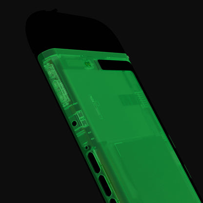 eXtremeRate Nintendo Switch 2コンソール対応交換バックプレート - キックスタンドなし【暗闇で光る-グリーン】