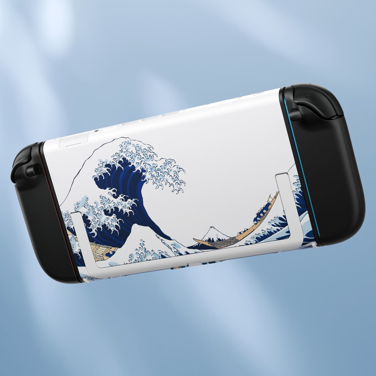 eXtremeRate Nintendo Switch 2コンソール対応交換バックプレート - キックスタンドなし【ザグレートウェーブ】