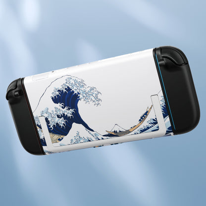 eXtremeRate Nintendo Switch 2コンソール対応交換バックプレート - キックスタンドなし【ザグレートウェーブ】