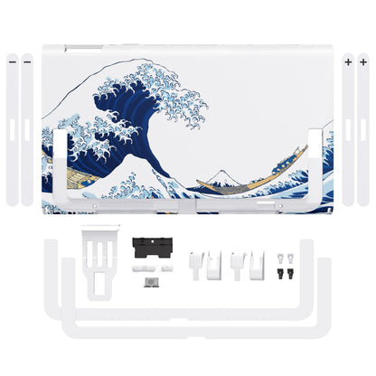 eXtremeRate Nintendo Switch 2コンソール対応交換バックプレート - キックスタンドなし【ザグレートウェーブ】