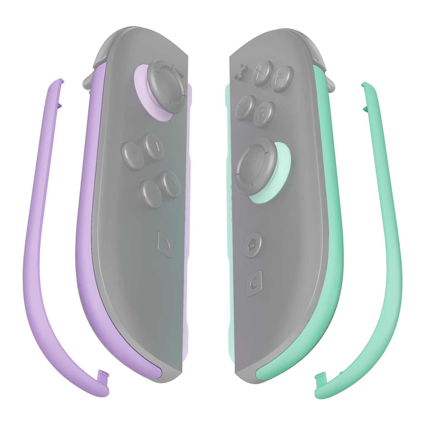 eXtremeRate Replacement Decorative Strips for Nintendo Switch 2 Joy-Cons (Blue & Orange)