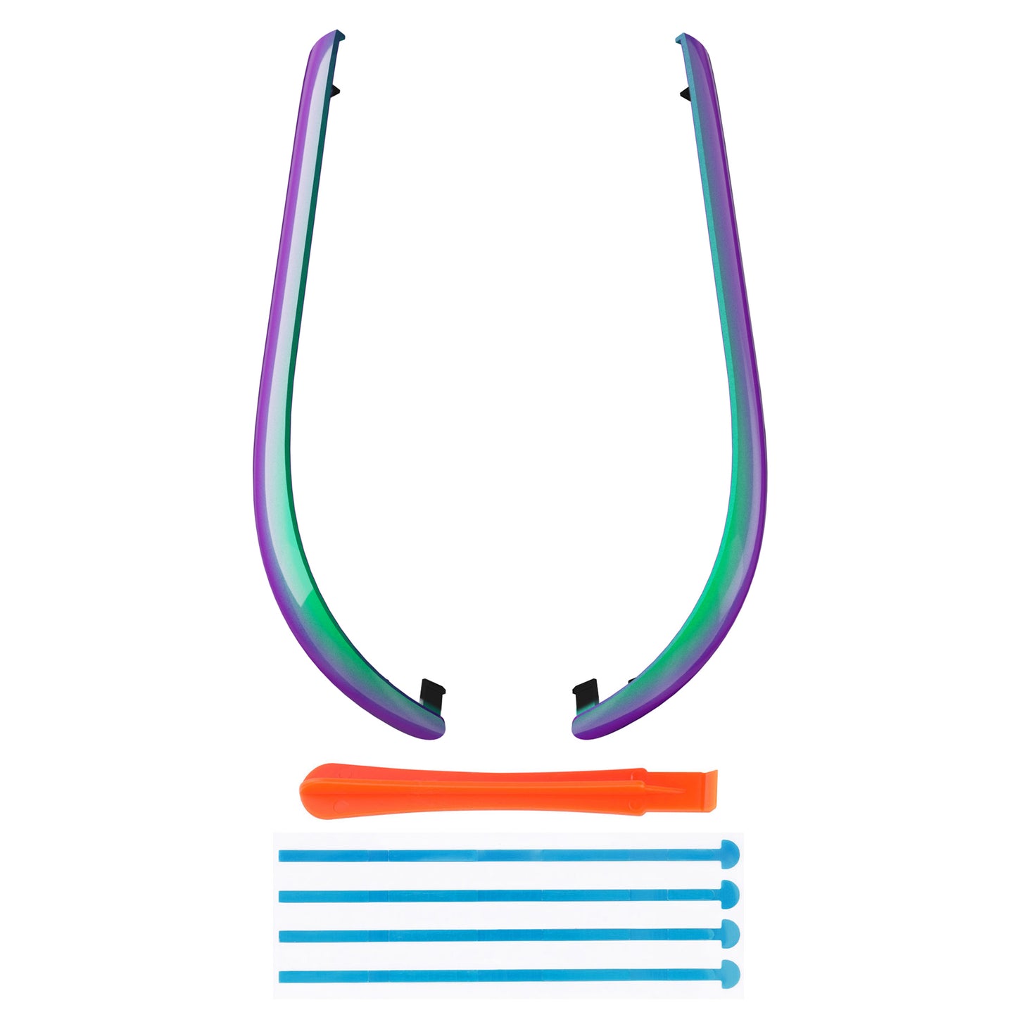 eXtremeRate Nintendo Switch 2ジョイコン対応交換デコレーションストリップ【カメレオングリーンパープル】