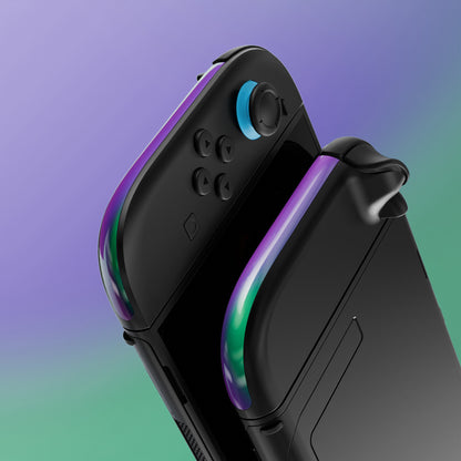 eXtremeRate Nintendo Switch 2ジョイコン対応交換デコレーションストリップ【カメレオングリーンパープル】