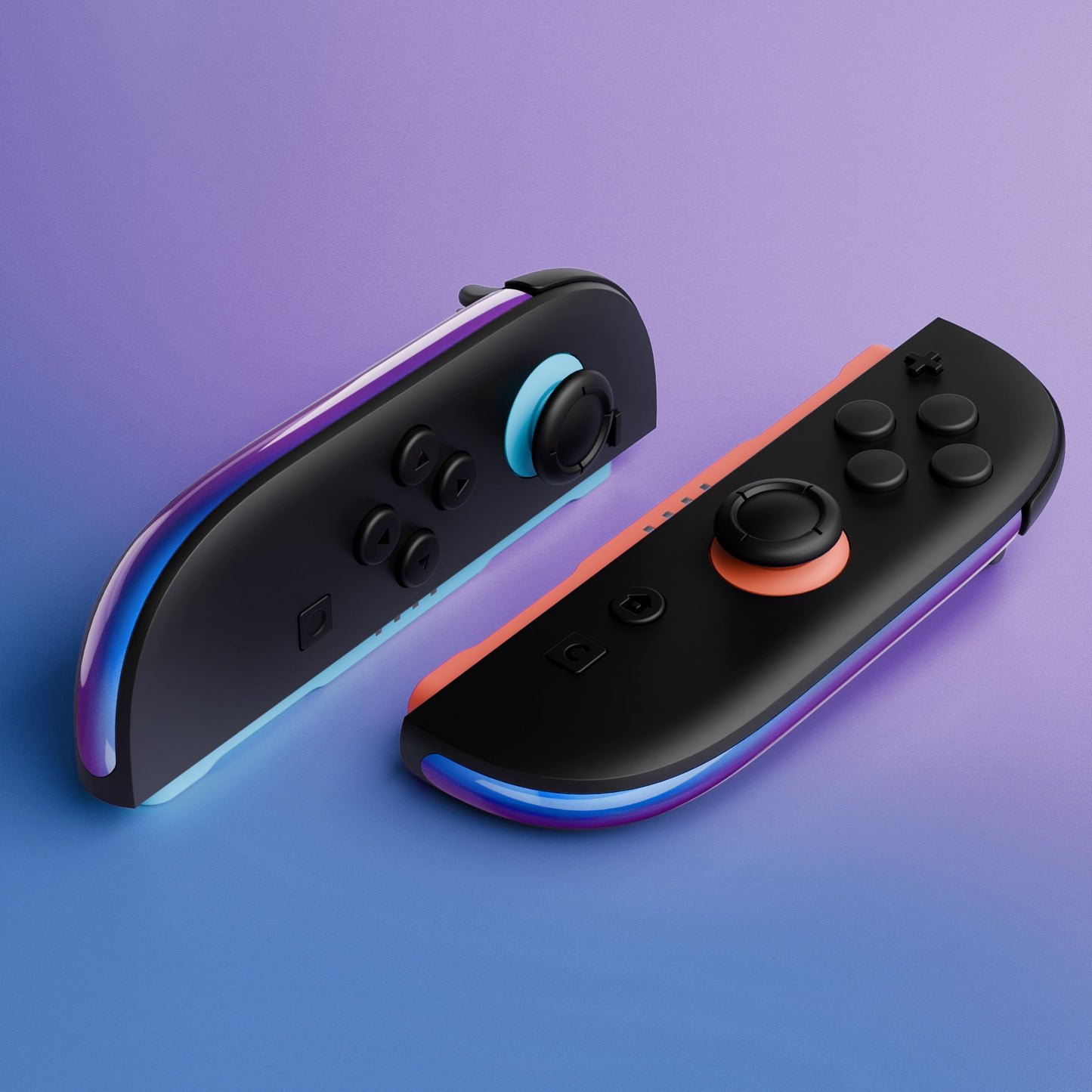 eXtremeRate Nintendo Switch 2ジョイコン対応交換デコレーションストリップ【カメレオンパープルブルー】