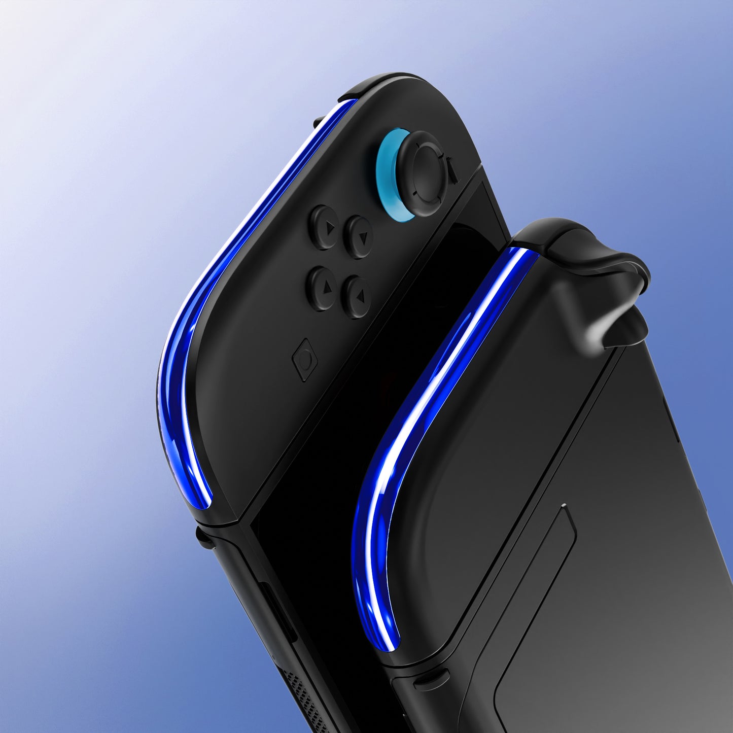 eXtremeRate Nintendo Switch 2ジョイコン対応交換デコレーションストリップ【クロムブルー】