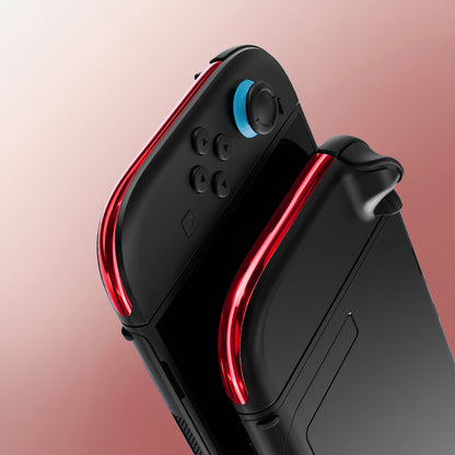 eXtremeRate Nintendo Switch 2ジョイコン対応交換デコレーションストリップ【クロムレッド】