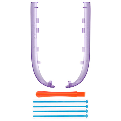 eXtremeRate Nintendo Switch 2ジョイコン対応交換デコレーションストリップ【クリアパープル】