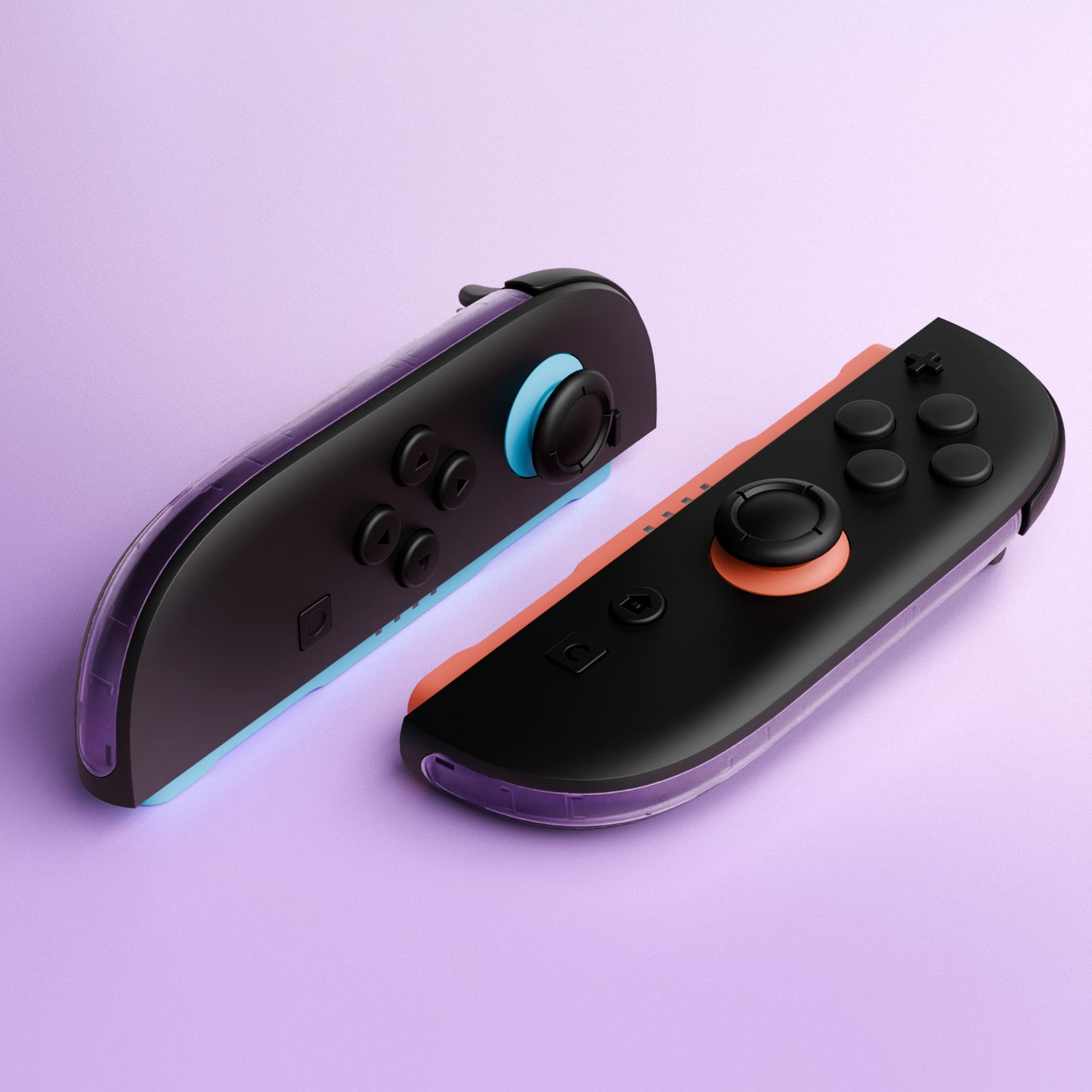 eXtremeRate Nintendo Switch 2ジョイコン対応交換デコレーションストリップ【クリアパープル】