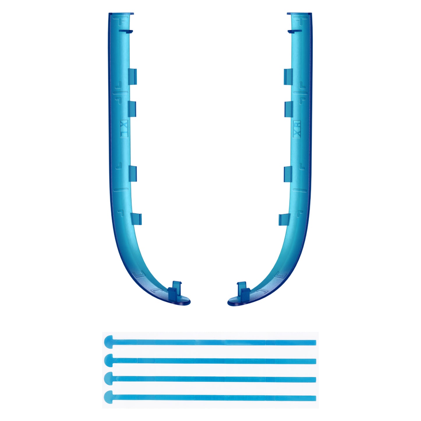 eXtremeRate Nintendo Switch 2ジョイコン対応交換デコレーションストリップ【クリアブルー】