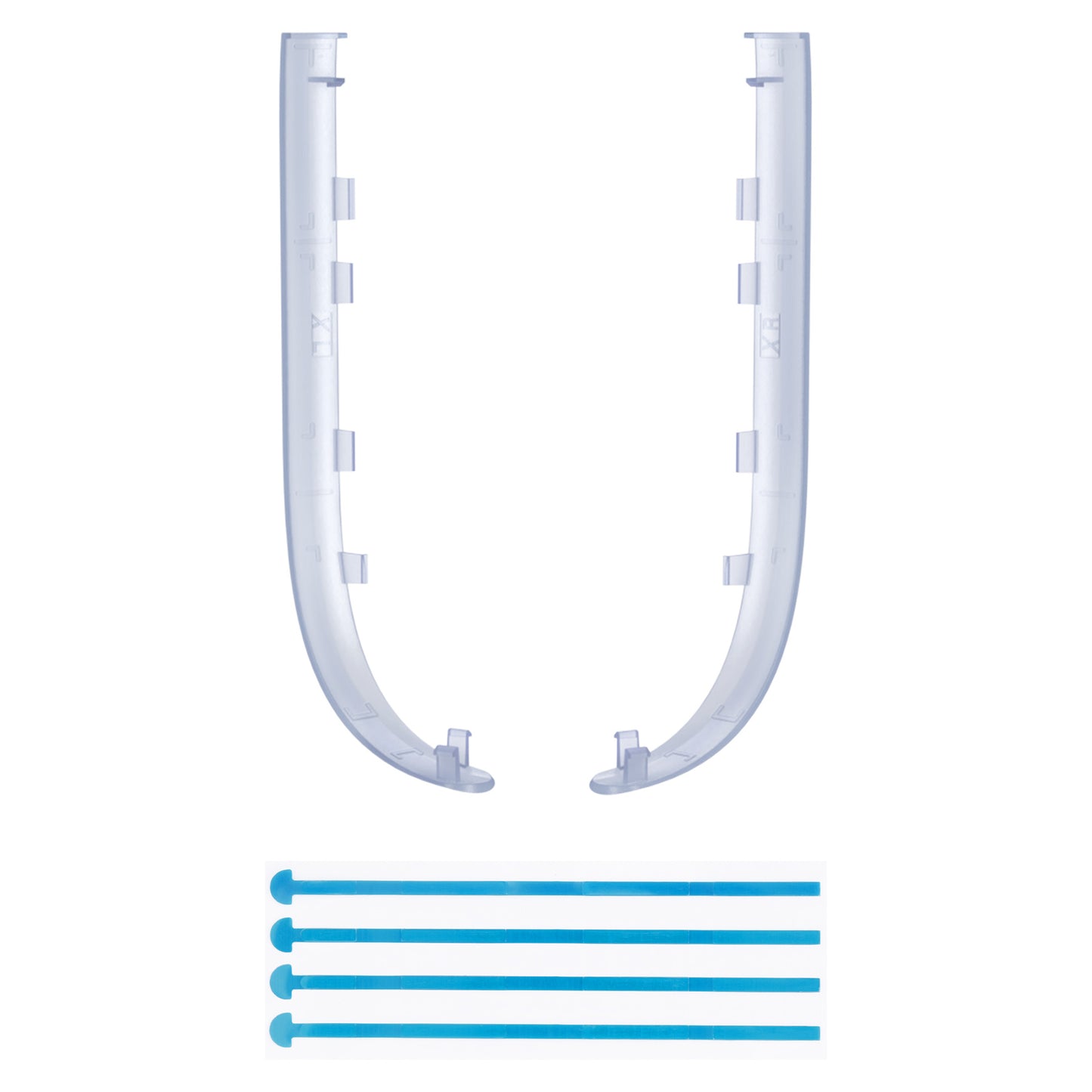 eXtremeRate Nintendo Switch 2ジョイコン対応交換デコレーションストリップ【クリアグレイシャーブルー】