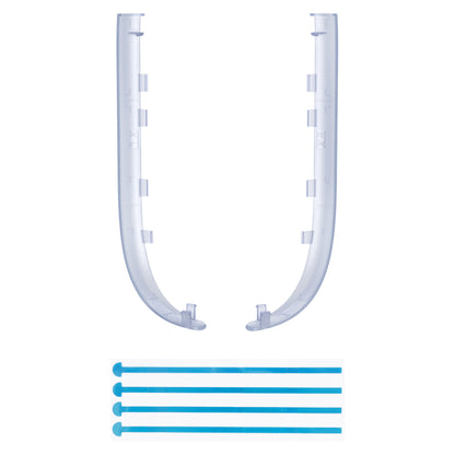 eXtremeRate Nintendo Switch 2ジョイコン対応交換デコレーションストリップ【クリアグレイシャーブルー】
