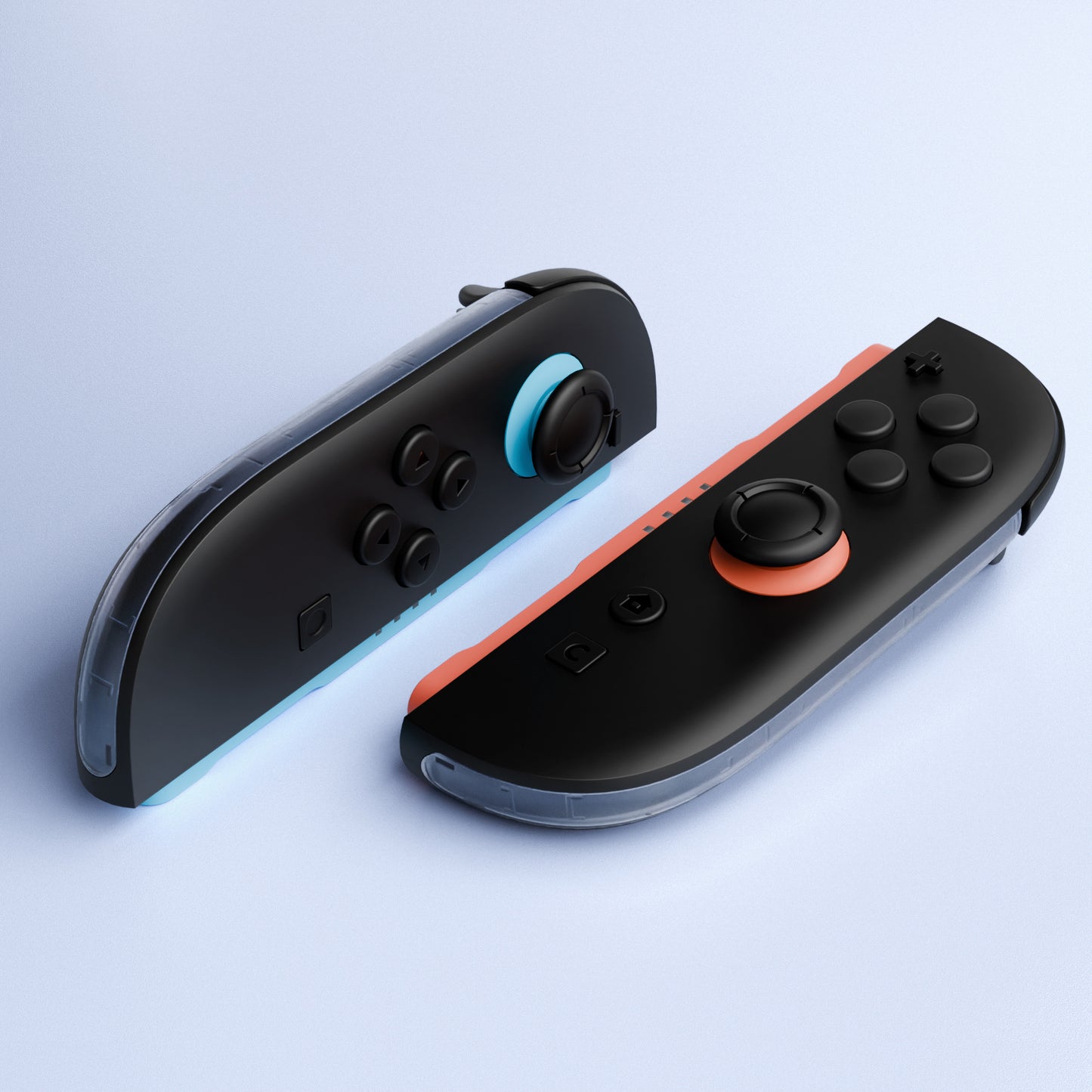 eXtremeRate Nintendo Switch 2ジョイコン対応交換デコレーションストリップ【クリアグレイシャーブルー】