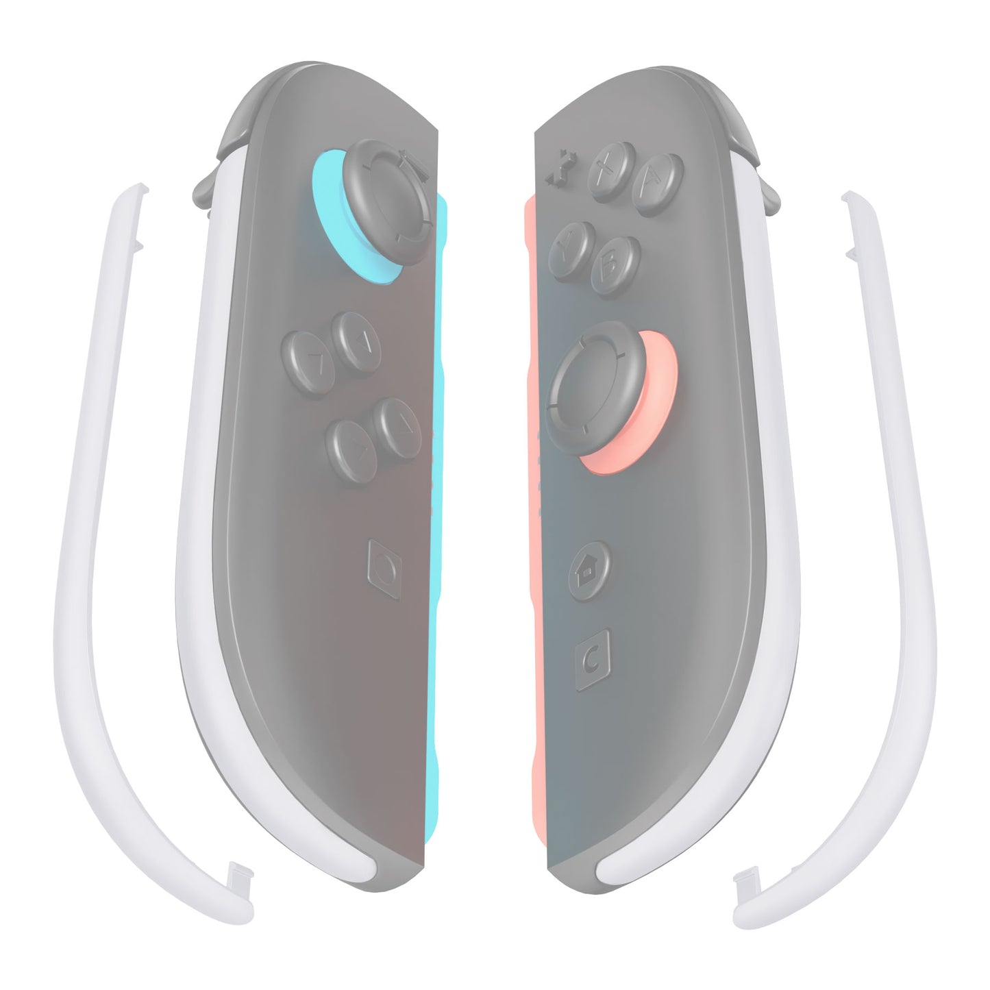 eXtremeRate Nintendo Switch 2ジョイコン対応交換デコレーションストリップ【ホワイト】