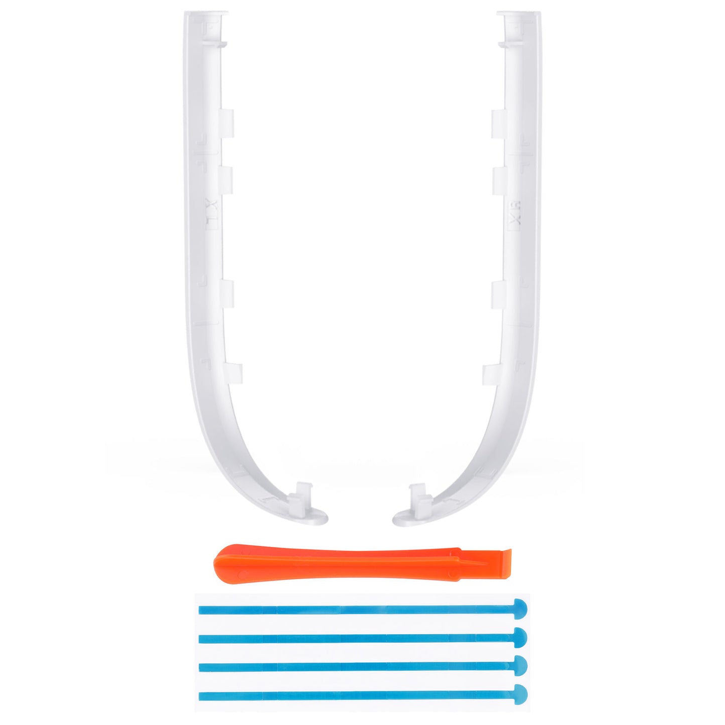 eXtremeRate Nintendo Switch 2ジョイコン対応交換デコレーションストリップ【ホワイト】