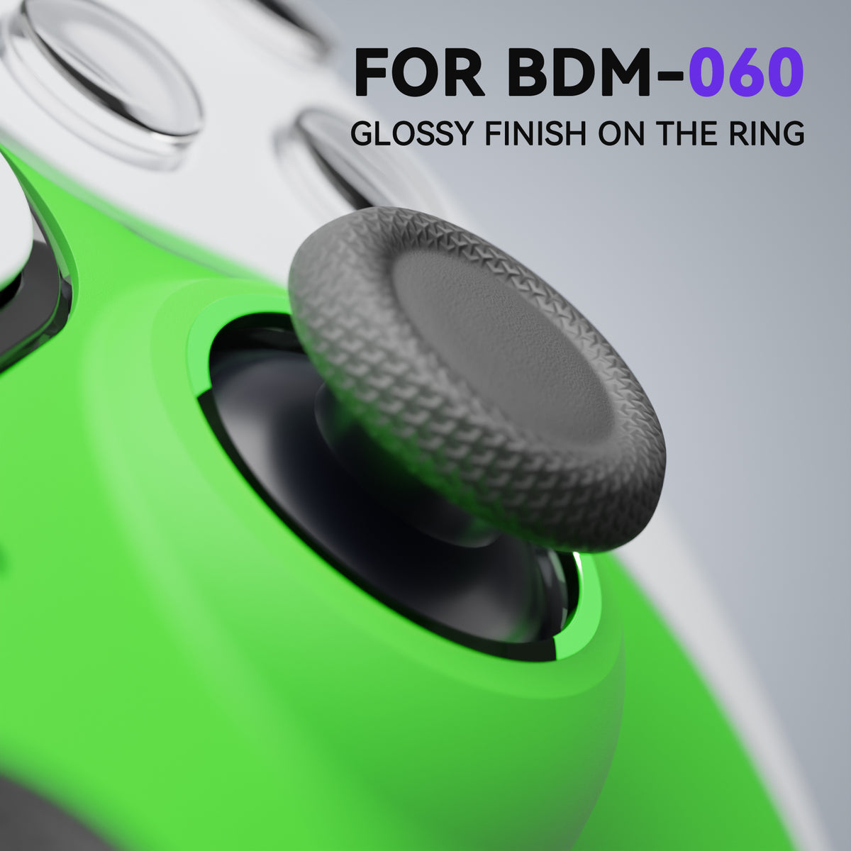 eXtremeRate Replacement Decorative Trim Shell with Accent Ring for PS5 Controller BDM-010/020/030/040/050 (Matcha Green)