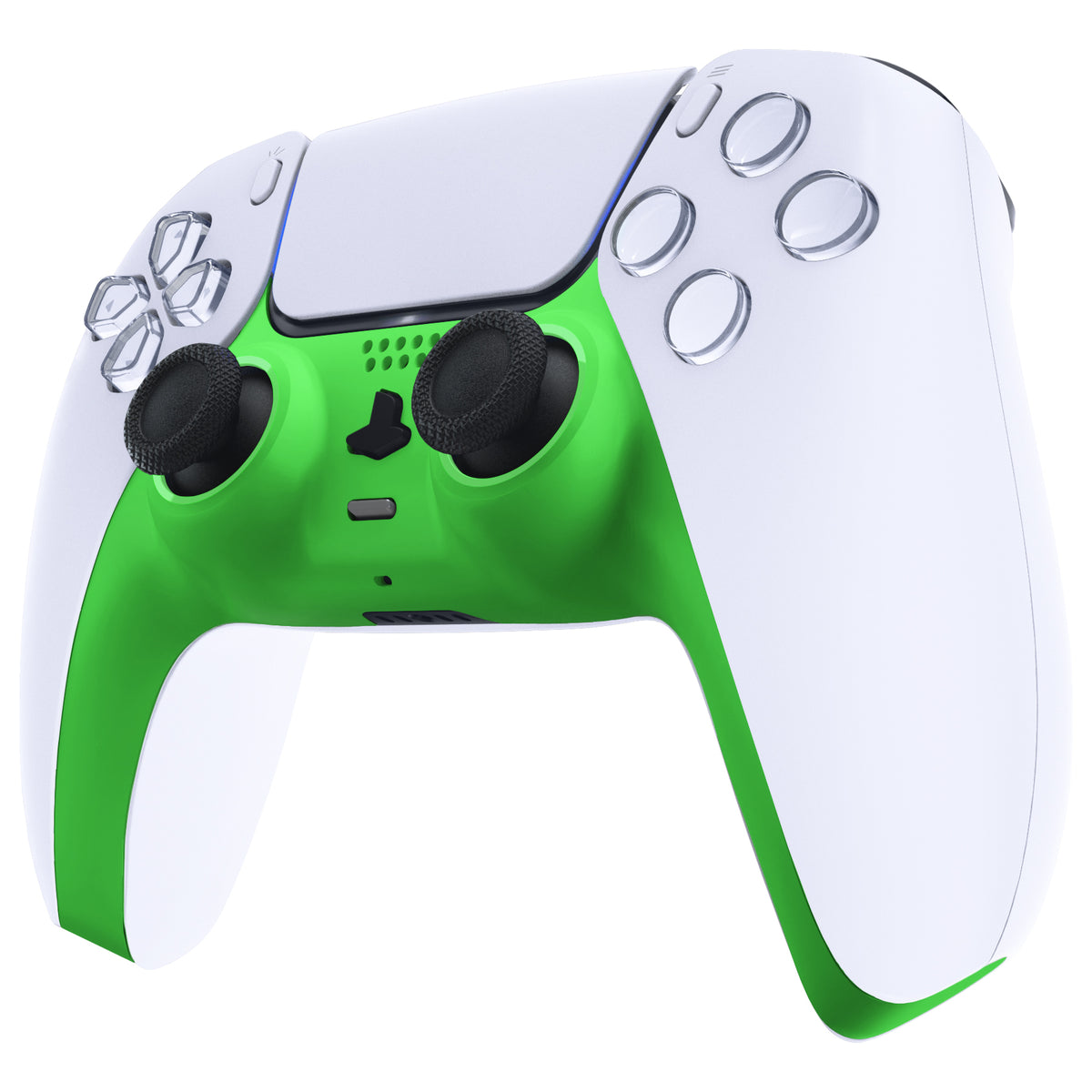 eXtremeRate Replacement Decorative Trim Shell with Accent Ring for PS5 Controller BDM-010/020/030/040/050 (Matcha Green)