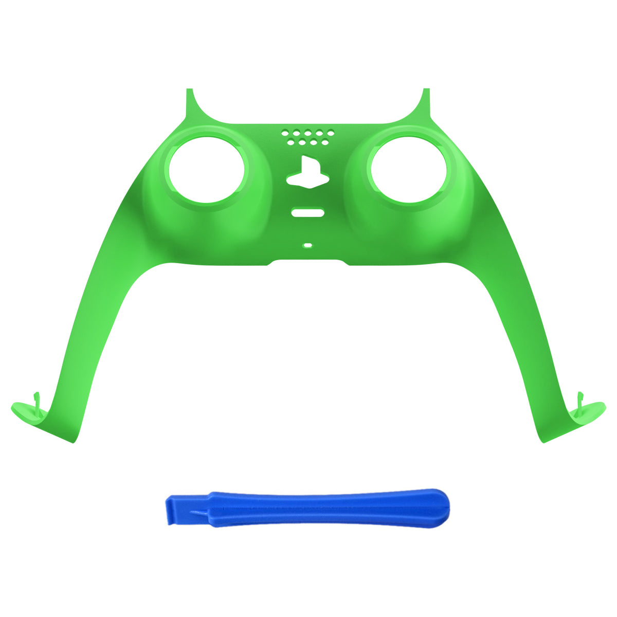 eXtremeRate Replacement Decorative Trim Shell with Accent Ring for PS5 Controller BDM-010/020/030/040/050 (Matcha Green)