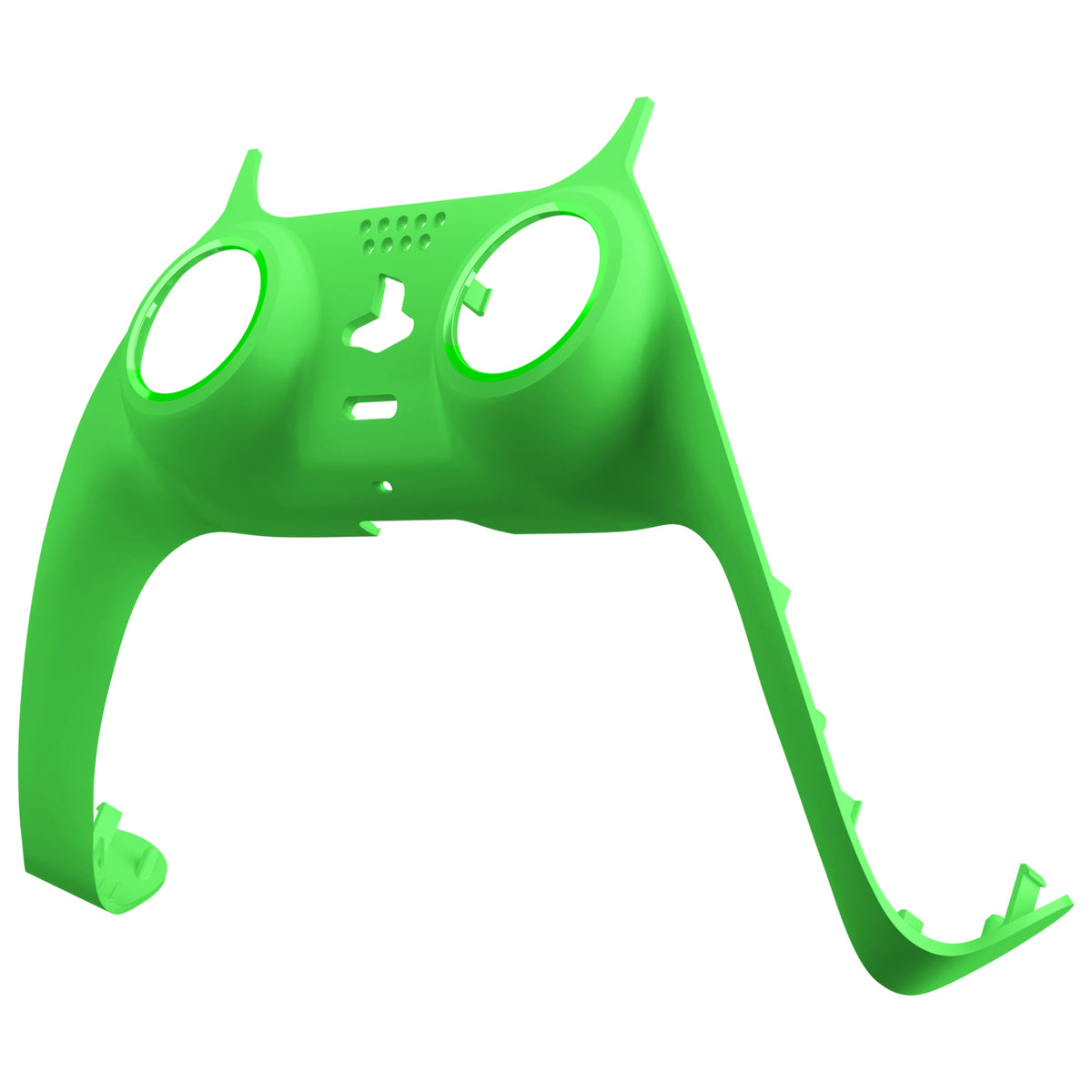 eXtremeRate Replacement Decorative Trim Shell with Accent Ring for PS5 Controller BDM-010/020/030/040/050 (Matcha Green)