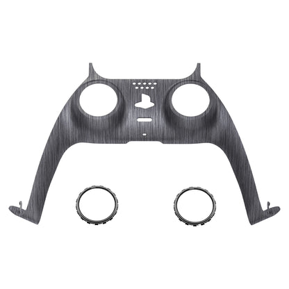 eXtremeRate PS5コントローラーBDM-010/020/030/040/050対応アクセントリング付き交換対応用装飾トリムシェル【ブラッシュドシルバーパタン】