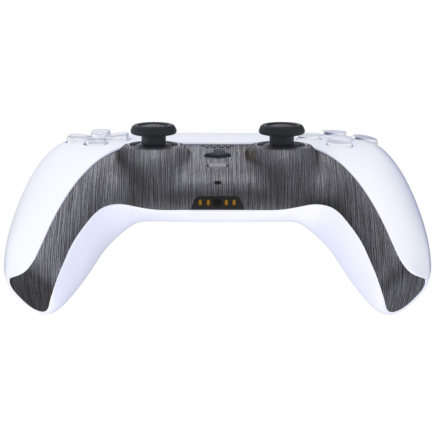 eXtremeRate PS5コントローラーBDM-010/020/030/040/050対応アクセントリング付き交換対応用装飾トリムシェル【ブラッシュドシルバーパタン】