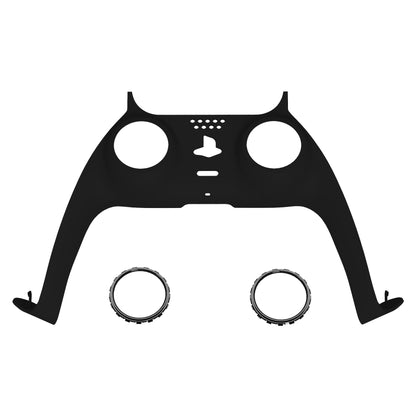 eXtremeRate PS5コントローラーBDM-010/020/030/040/050対応アクセントリング付き交換対応用装飾トリムシェル【ブラック】