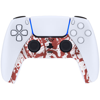 eXtremeRate PS5コントローラーBDM-010/020/030/040/050対応アクセントリング付き交換対応用装飾トリムシェル【血痕】