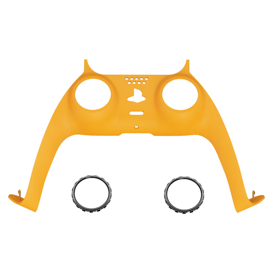 eXtremeRate PS5コントローラーBDM-010/020/030/040/050対応アクセントリング付き交換対応用装飾トリムシェル【イエロー】