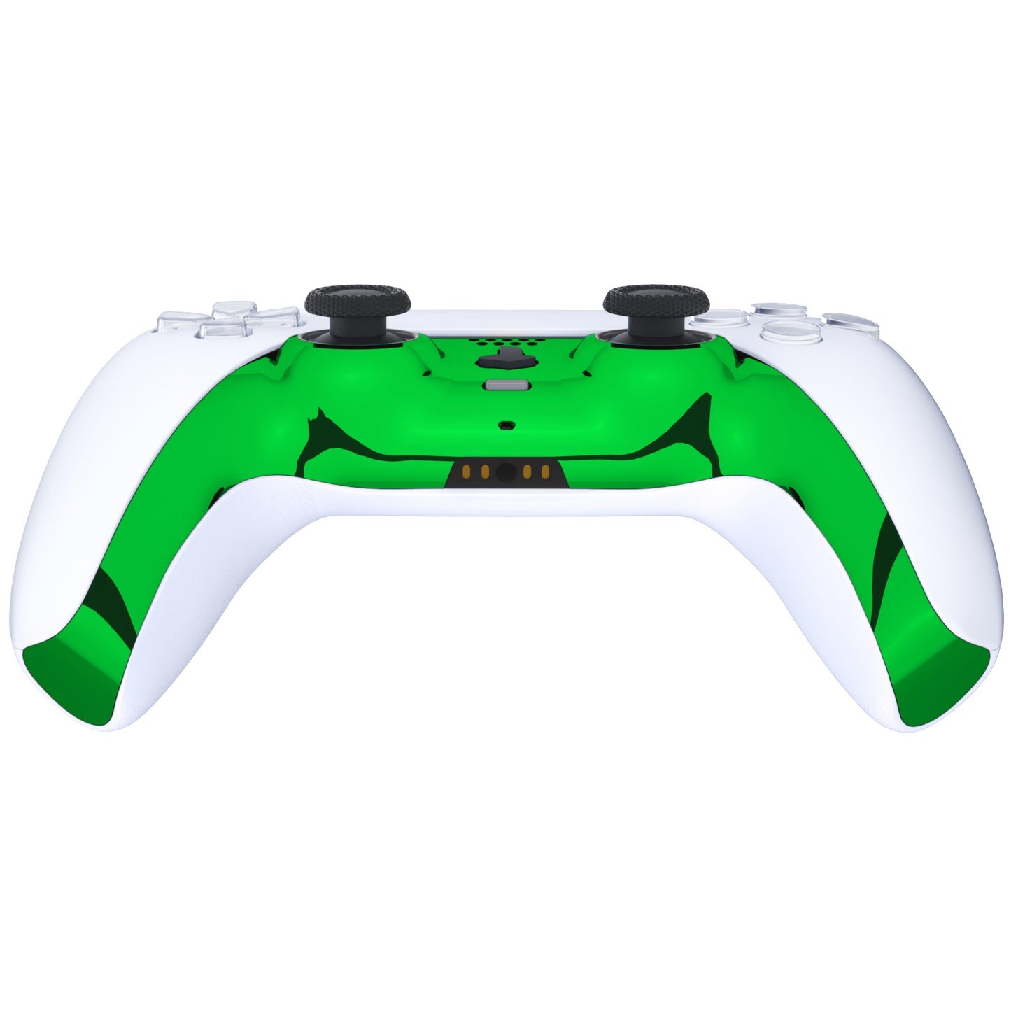 eXtremeRate PS5コントローラーBDM-010/020/030/040/050対応アクセントリング付き交換対応用装飾トリムシェル【クロームグリーングロッシー】