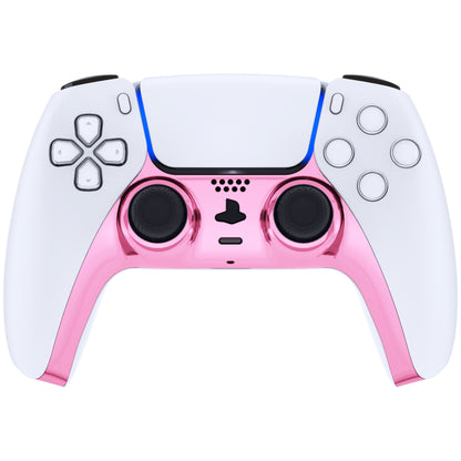 eXtremeRate PS5コントローラーBDM-010/020/030/040/050対応アクセントリング付き交換対応用装飾トリムシェル【クロームピンクグロッシー】