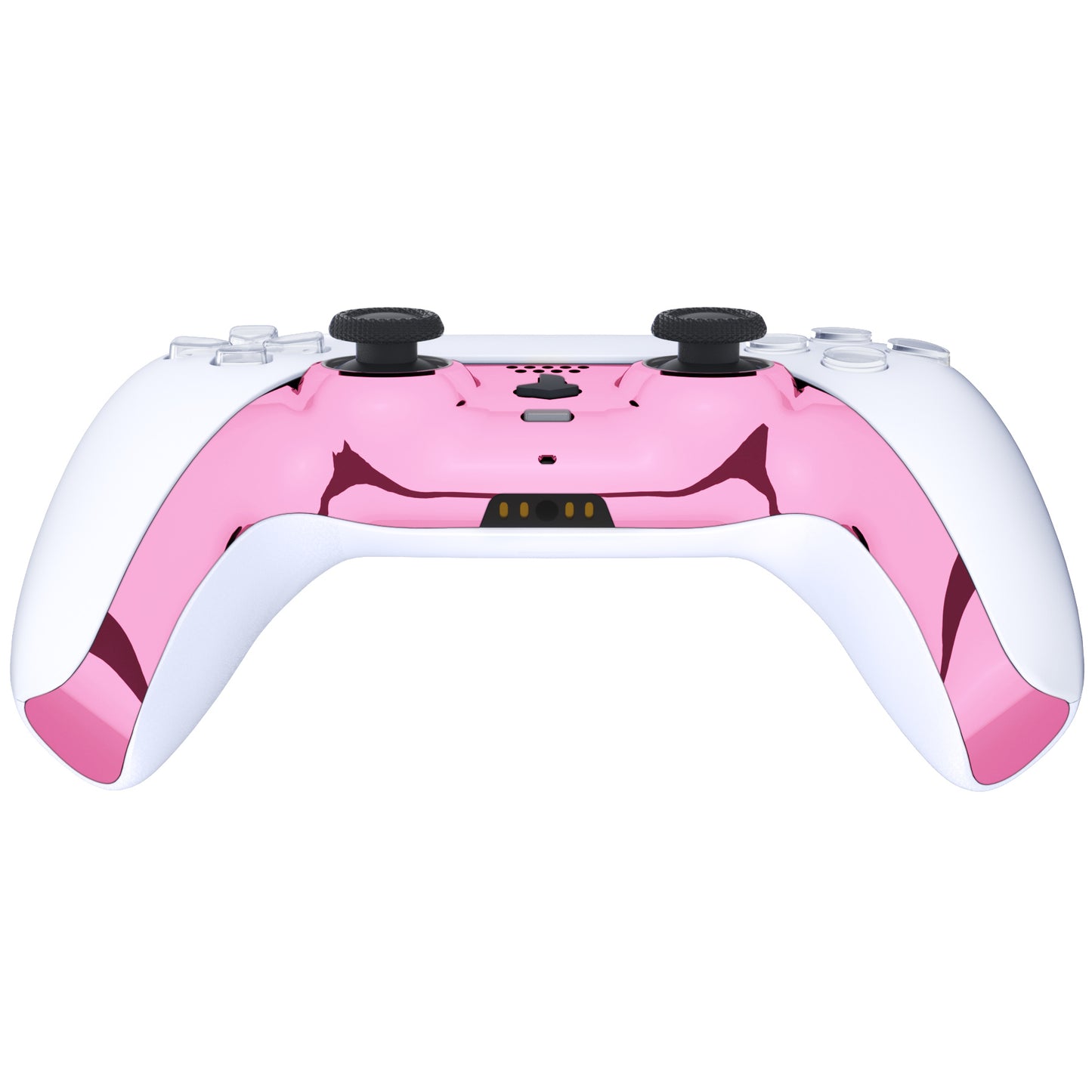 eXtremeRate PS5コントローラーBDM-010/020/030/040/050対応アクセントリング付き交換対応用装飾トリムシェル【クロームピンクグロッシー】