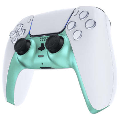eXtremeRate PS5コントローラーBDM-010/020/030/040/050対応アクセントリング付き交換対応用装飾トリムシェル【メタリックビスタグリーン】