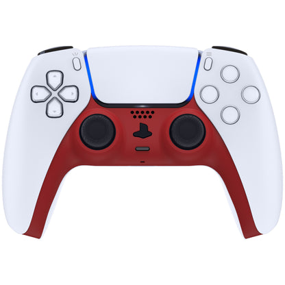 eXtremeRate PS5コントローラーBDM-010/020/030/040/050対応アクセントリング付き交換対応用装飾トリムシェル【パッションレッド】