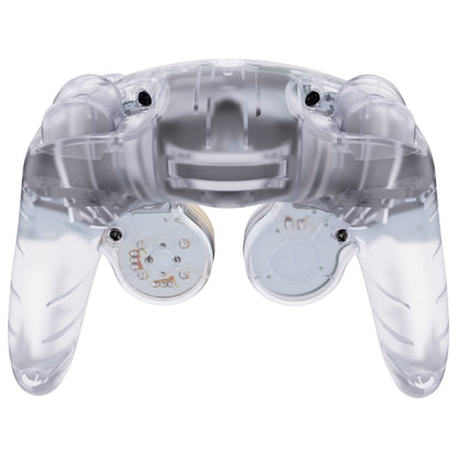 eXtremeRate Replacement  Faceplate Backplate with Buttons for Nintendo GameCube Controller NGC - Clear eXtremeRate