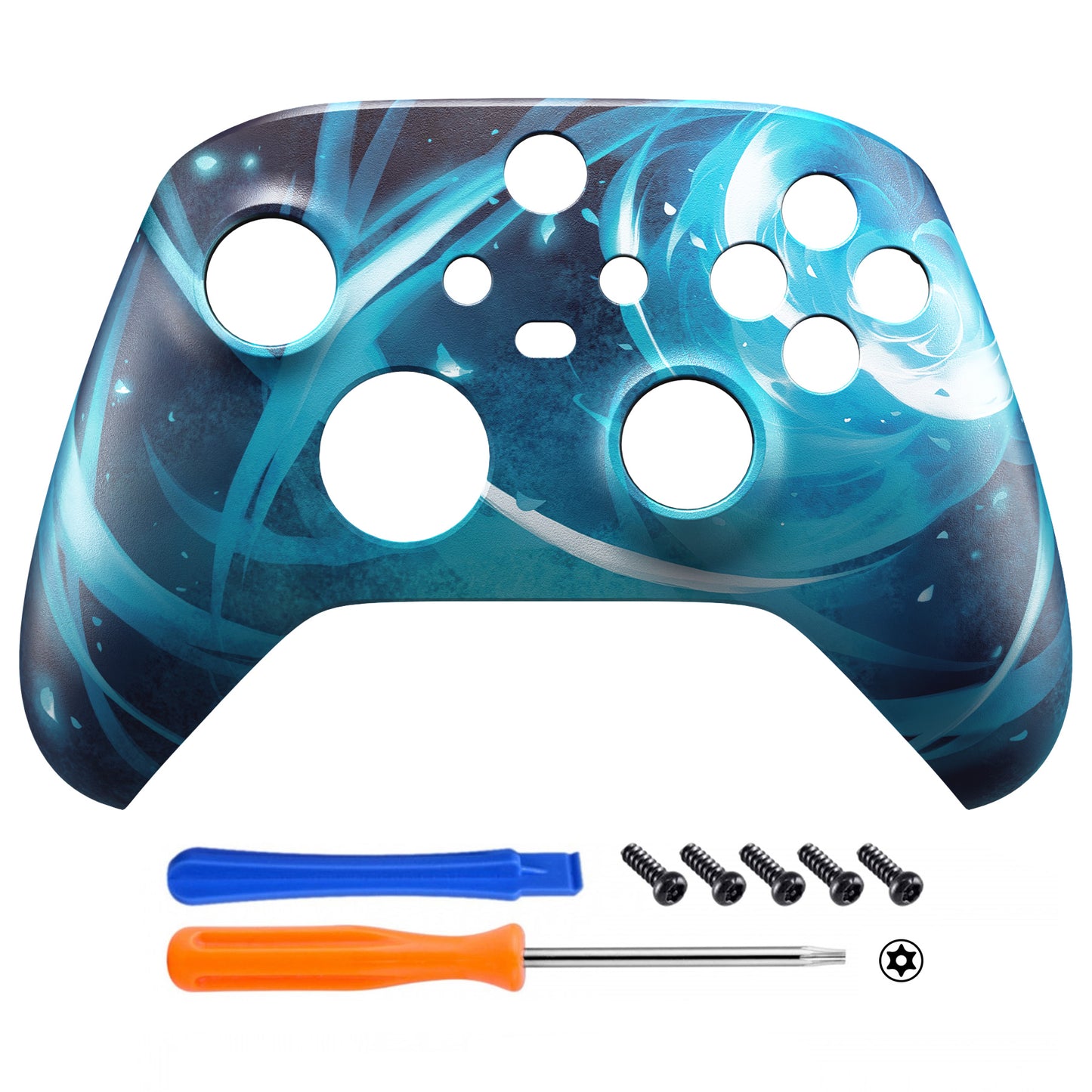 eXtremeRate Xbox Series X&Sコントローラー用交換フロントハウジングシェル【エアロスラッシュマジック】