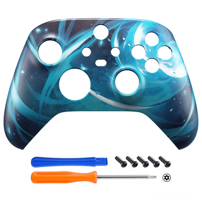 eXtremeRate Xbox Series X&Sコントローラー用交換フロントハウジングシェル【エアロスラッシュマジック】