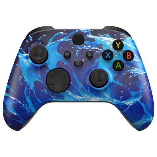 eXtremeRate Xbox Series X&Sコントローラー用交換フロントハウジングシェル【アクアマジック】