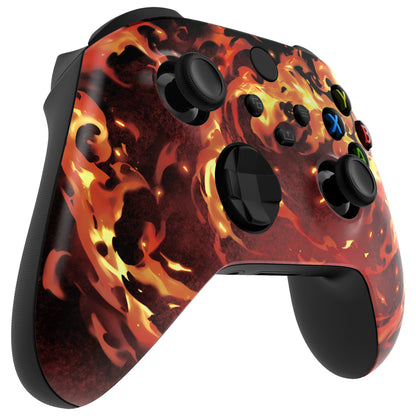 eXtremeRate Xbox Series X&Sコントローラー用交換フロントハウジングシェル【ブレイジングマジック】